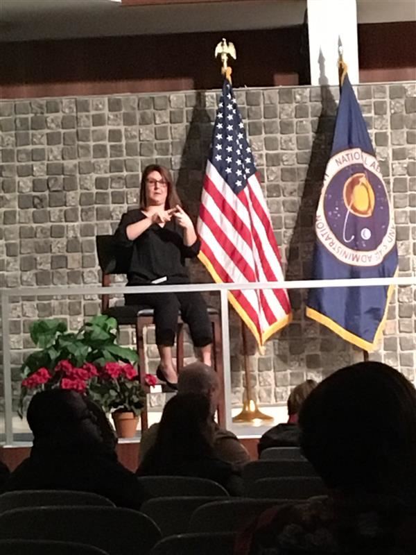 Lauren Cash interpreting for Nasa Disability Awareness Day Lauren Cash interpreting for Nasa Disability Awareness Day