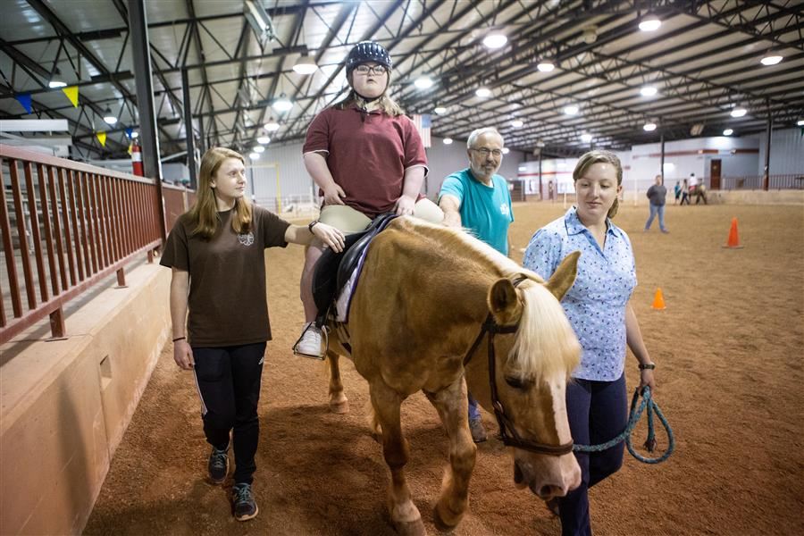 student on horse student on horse